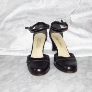 Ann Taylor Leather Heels Ankle Strap